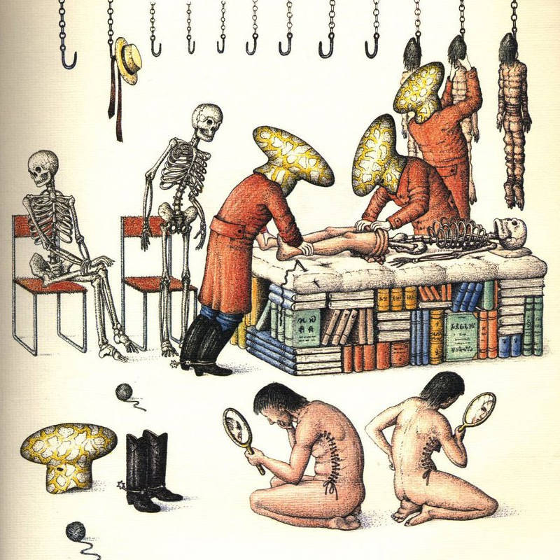 Uma das páginas do Codex Seraphinianus.