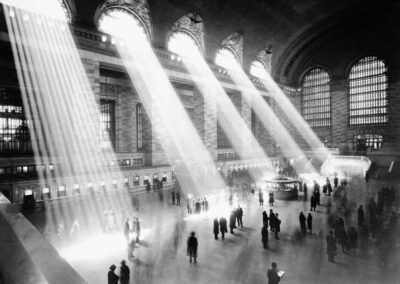 Inundação de luz do Grande Terminal Central em Nova York